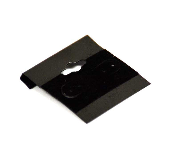 Plain black earring card