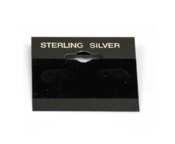 Black earring card-"sterling-silver"