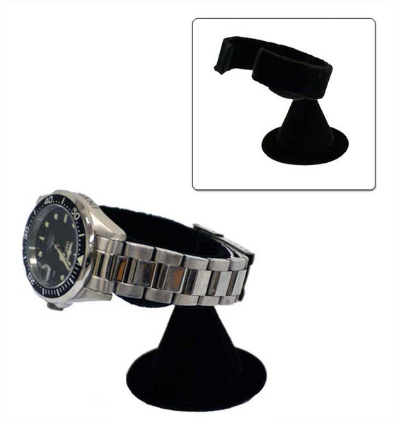 Velvet horizontal watch stand