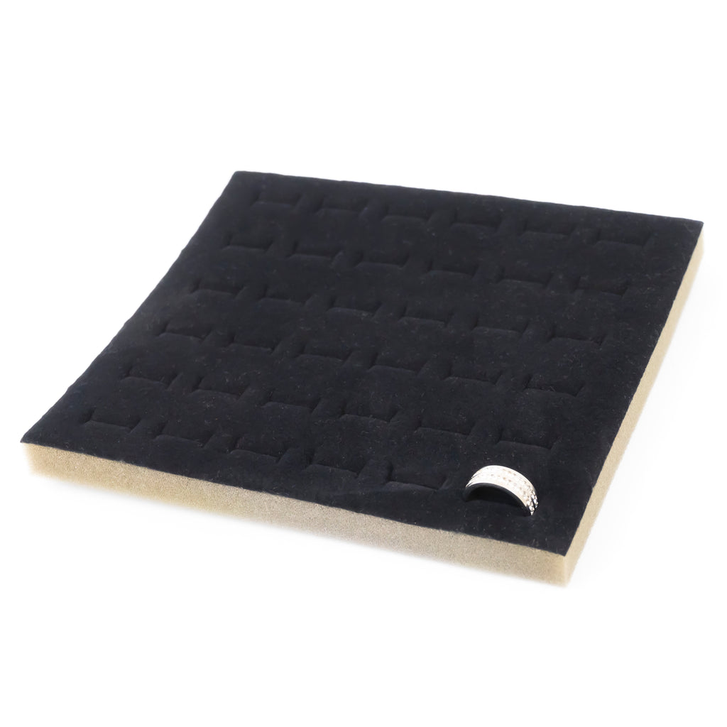 Black Soft Foam Ring Tray with 36 Ring Slots