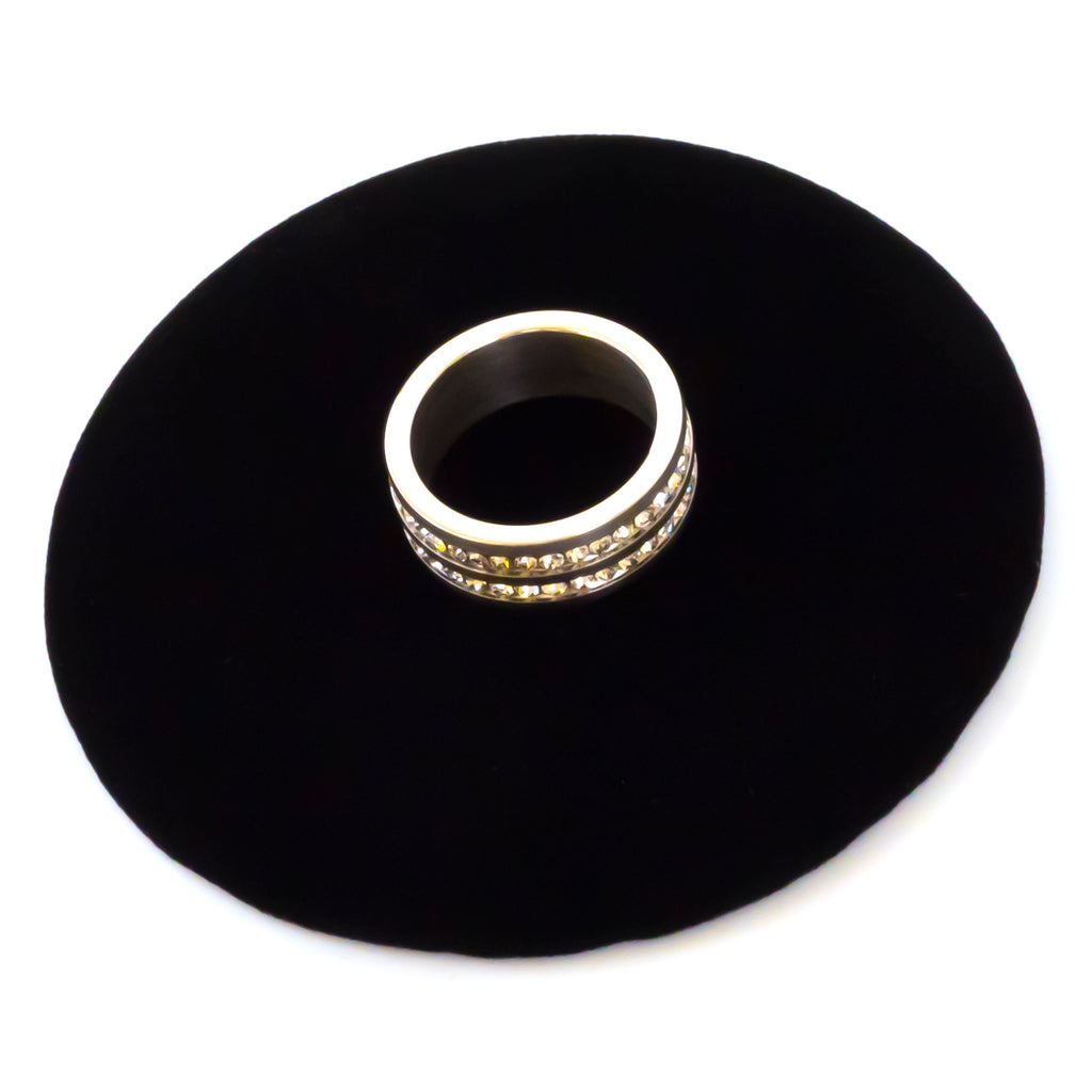 Round Black Velvet Jewelry Display Pads - 5-Pack; 3in, 5in, 7in, 9in, and 11in Diameter - 5 Pack