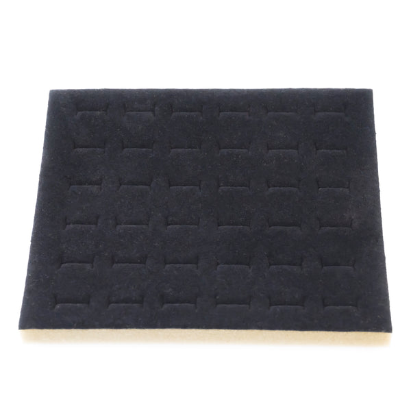 Black Soft Foam Ring Tray with 36 Ring Slots