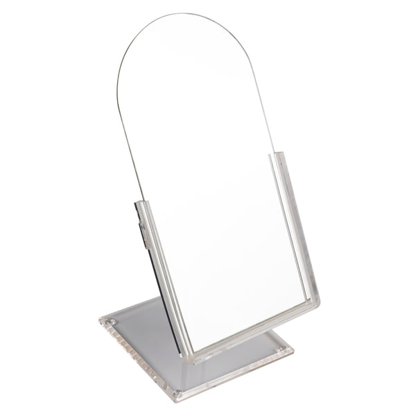 Large Adjustable-angle Counter-top Glass Mirror, Reflection Area 12" Tall and 6" Wide: For Use At Home, Jewelry Shows, Craft Fairs and In-store Displays